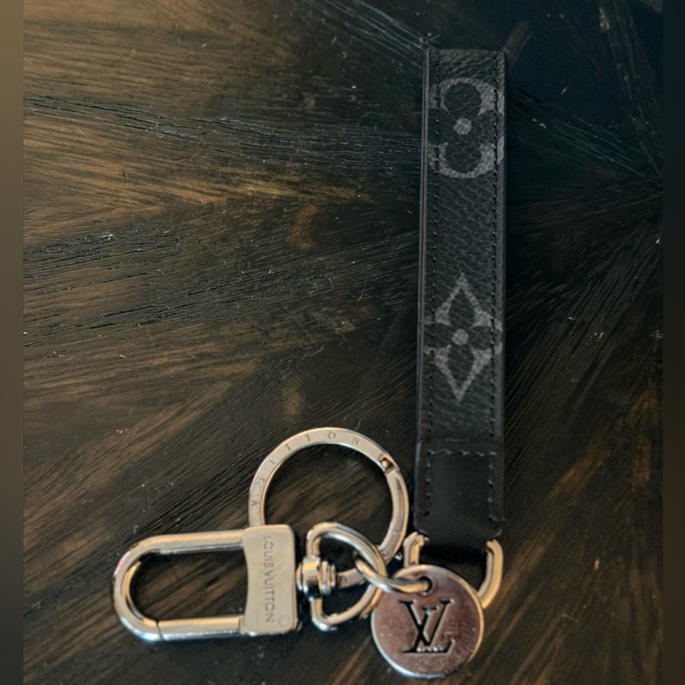 Louis Vuitton Dragonne Bag Charm & Key Holder Eclipse Monogram